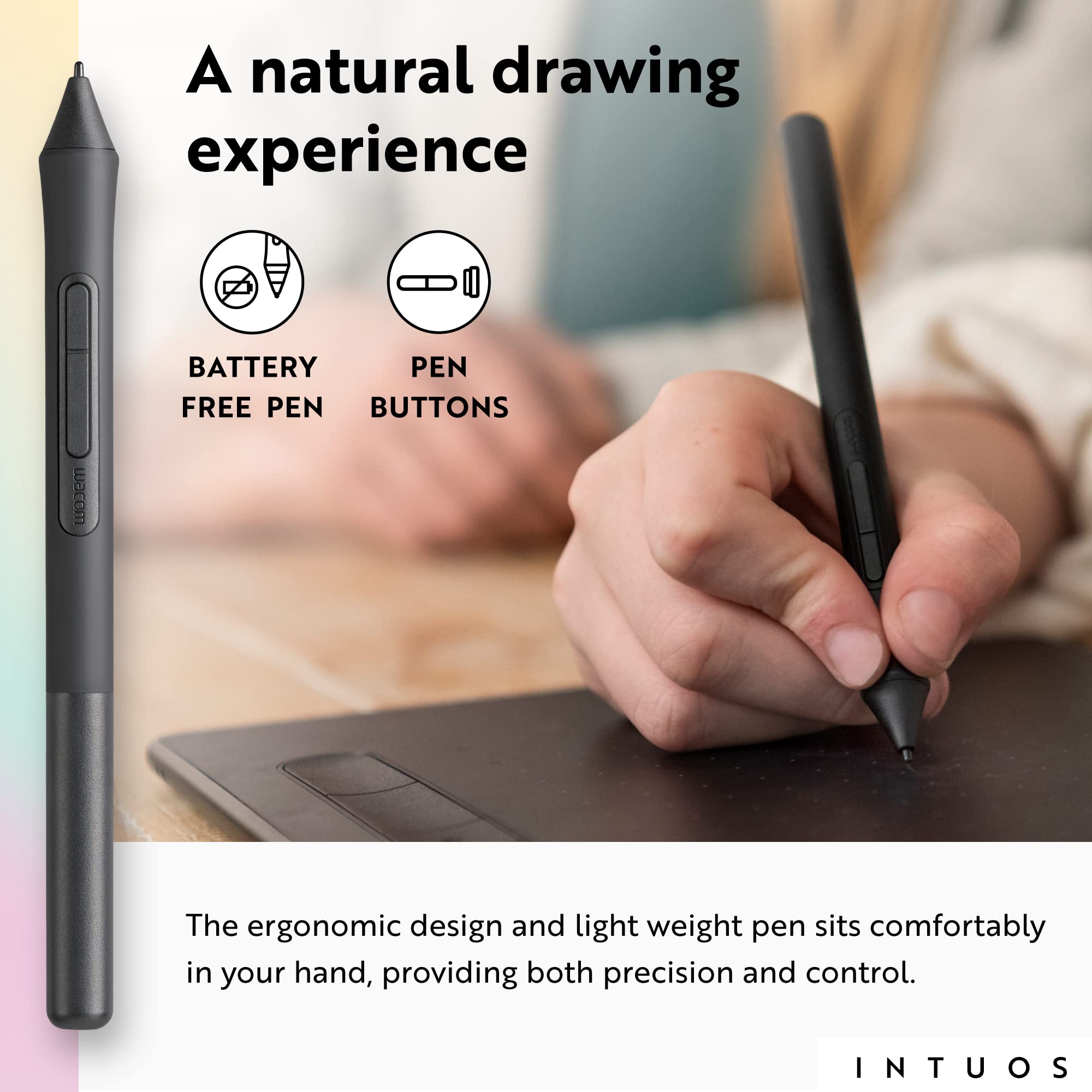 Wacom Intuos Drawing Tablet (Medium) ? Black ? CTL6100WLK0