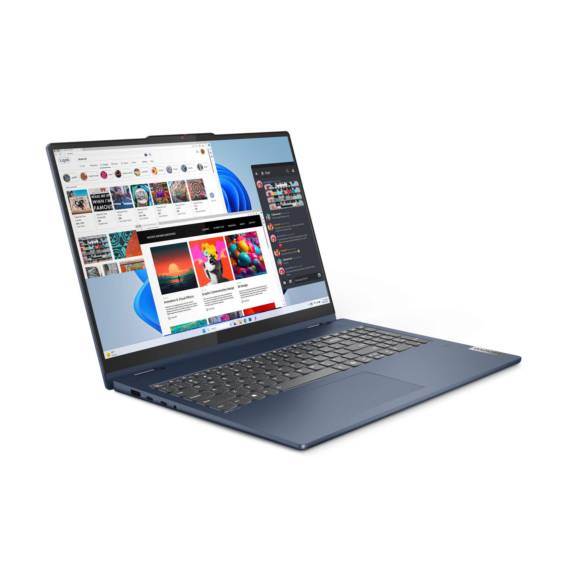 Lenovo IdeaPad 5-16IRU9 ƒ?? 16" FHD+ Touch ƒ?? Intel Core 7-150U ƒ?? 16GB RAM ƒ?? 1TB SSD ƒ?? Cosmic Blue ƒ?? 83DU001KUS