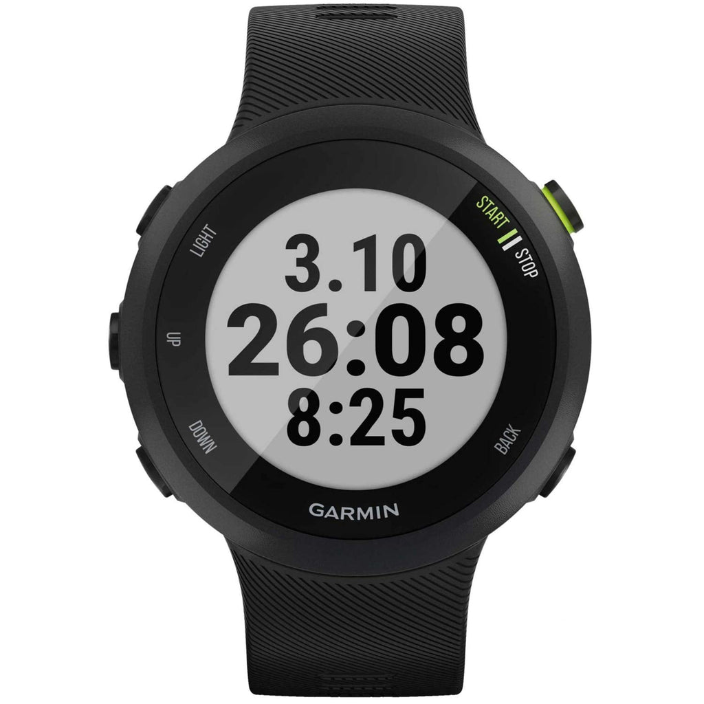 Garmin Forerunner 45S - 39mm Black Case - Black Silicone Band - 010-02156-02