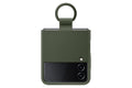 Samsung Silicone Cover with Ring for Galaxy Z Flip4 - Green - EF-PF721TGEGUS
