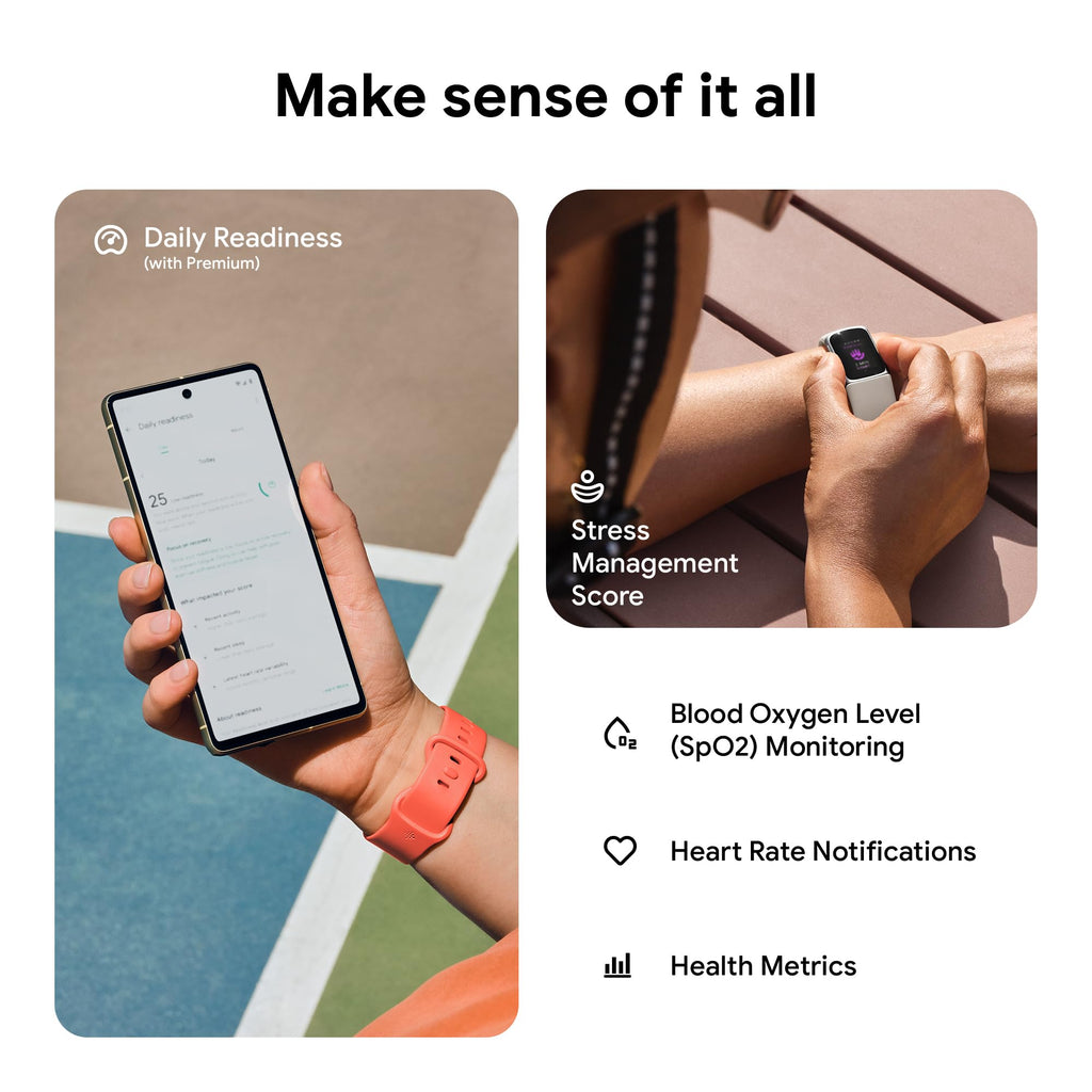Fitbit - Charge 6 Advanced Fitness & Health Tracker - Obsidian