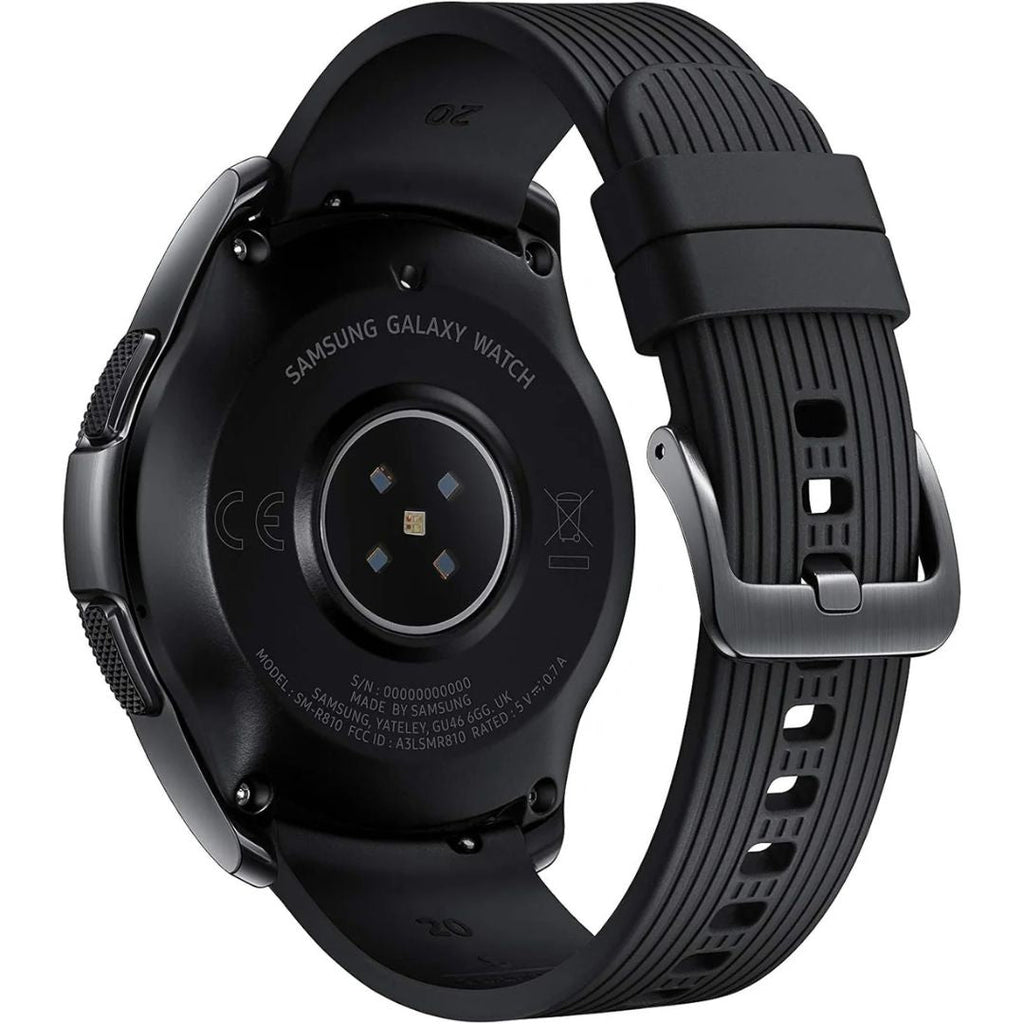 Samsung Galaxy Watch 42mm 4G LTE Stainless Steel Midnight Black SM-R815UZKAXAR