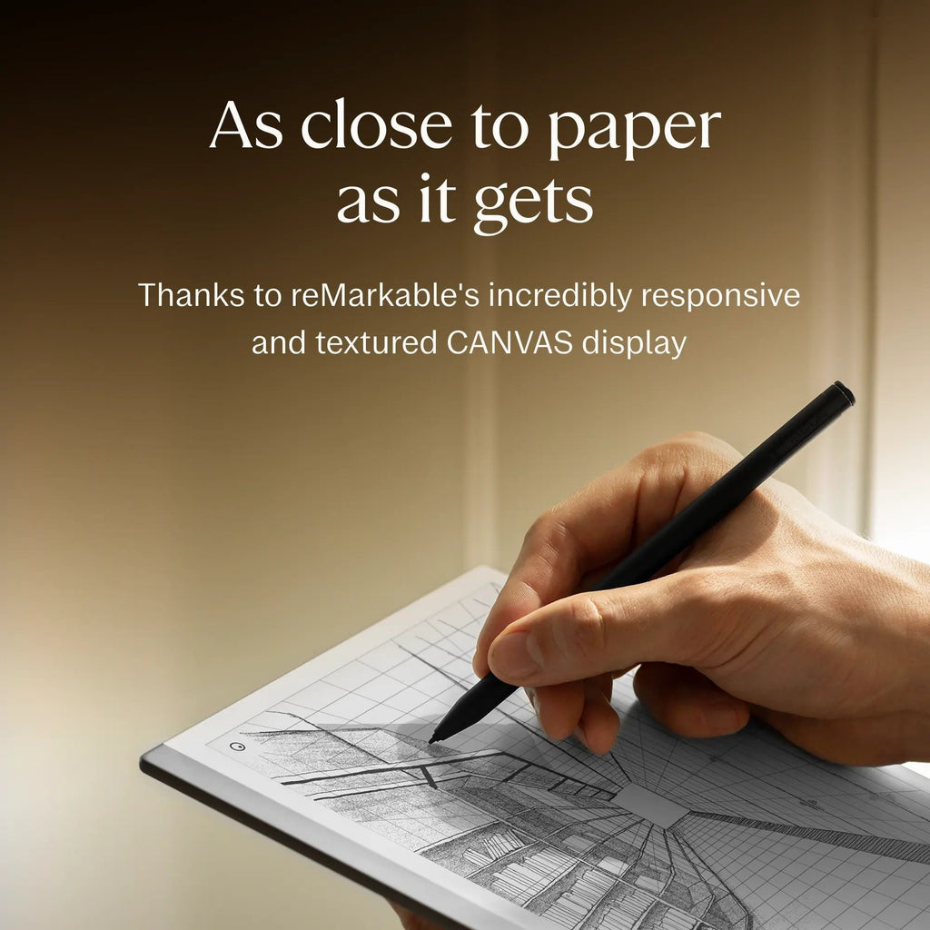 reMarkable 2 - 10.3" Paper Tablet with Marker Plus and Polymer Weave Book Folio - Gray - RM114