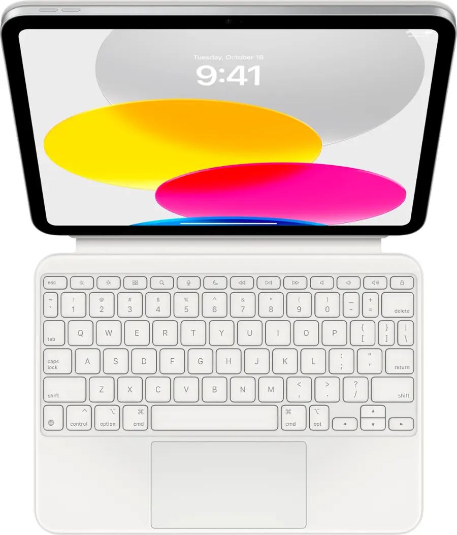 Apple Magic Keyboard Folio for iPad (10th Generation) ƒ?? White ƒ?? MQDP3LL/A