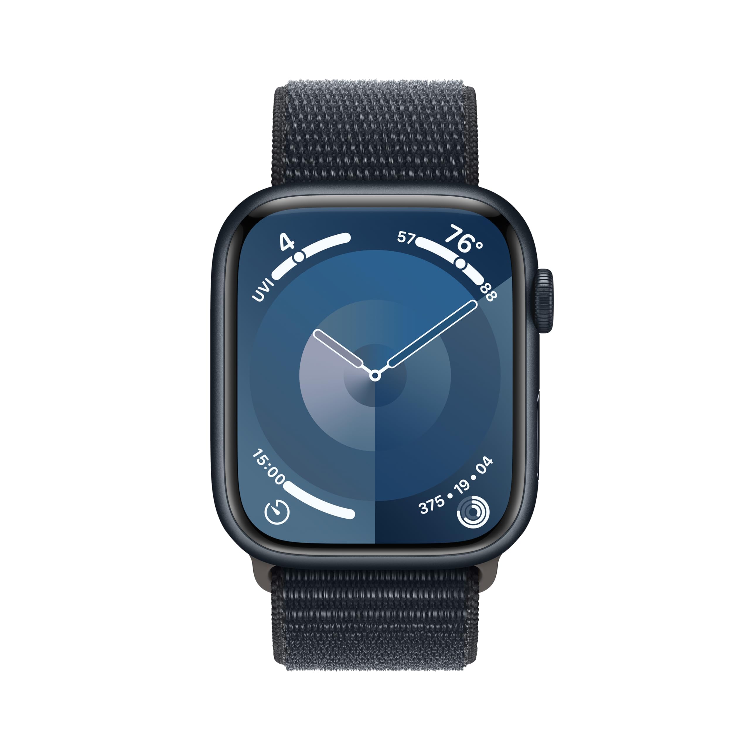Apple Watch Series 9 - 45mm (GPS) with Midnight Aluminum Case with Midnight Sport Loop - MR9C3LL/A