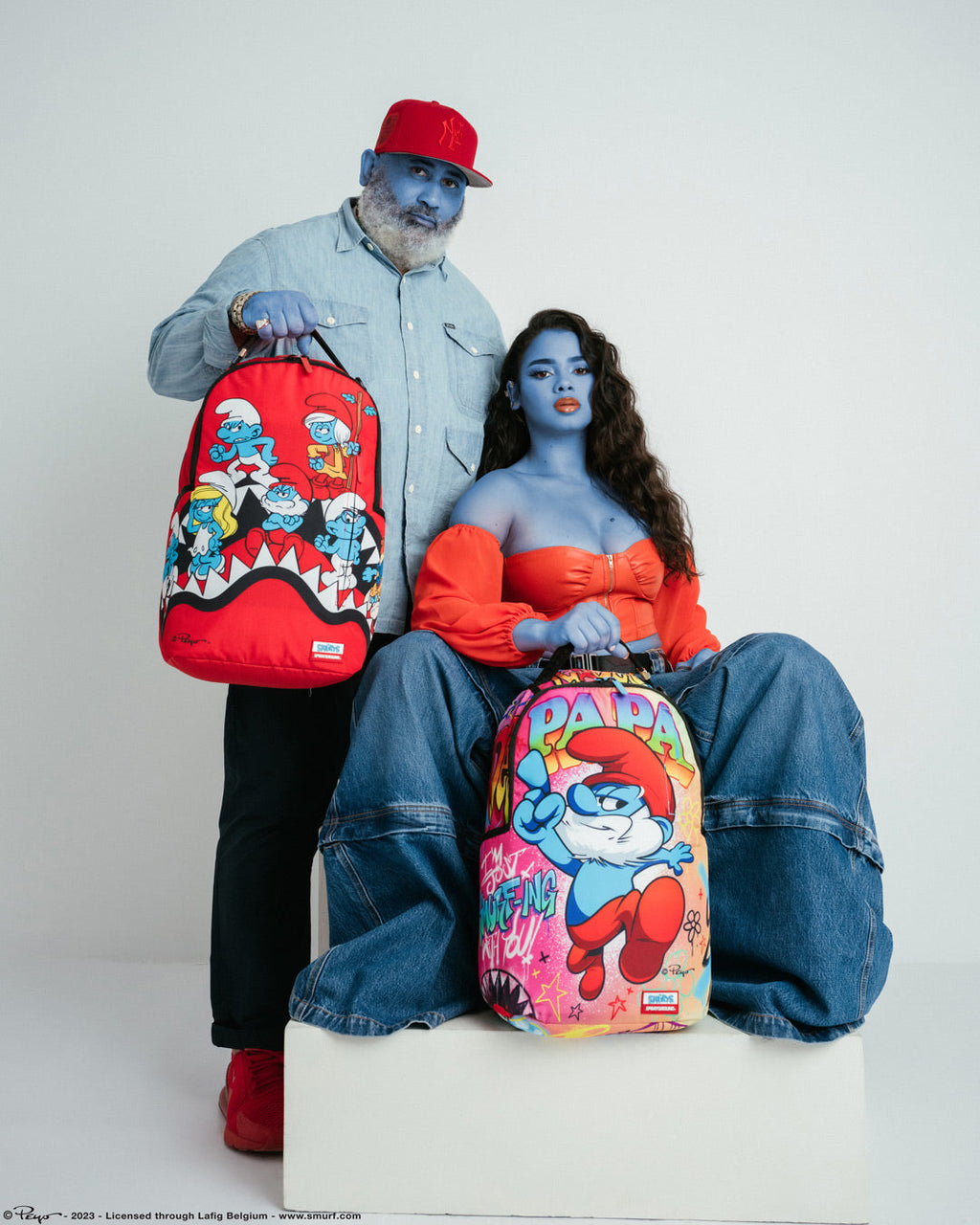 SMURFS SHARK BOUNCE BACKPACK