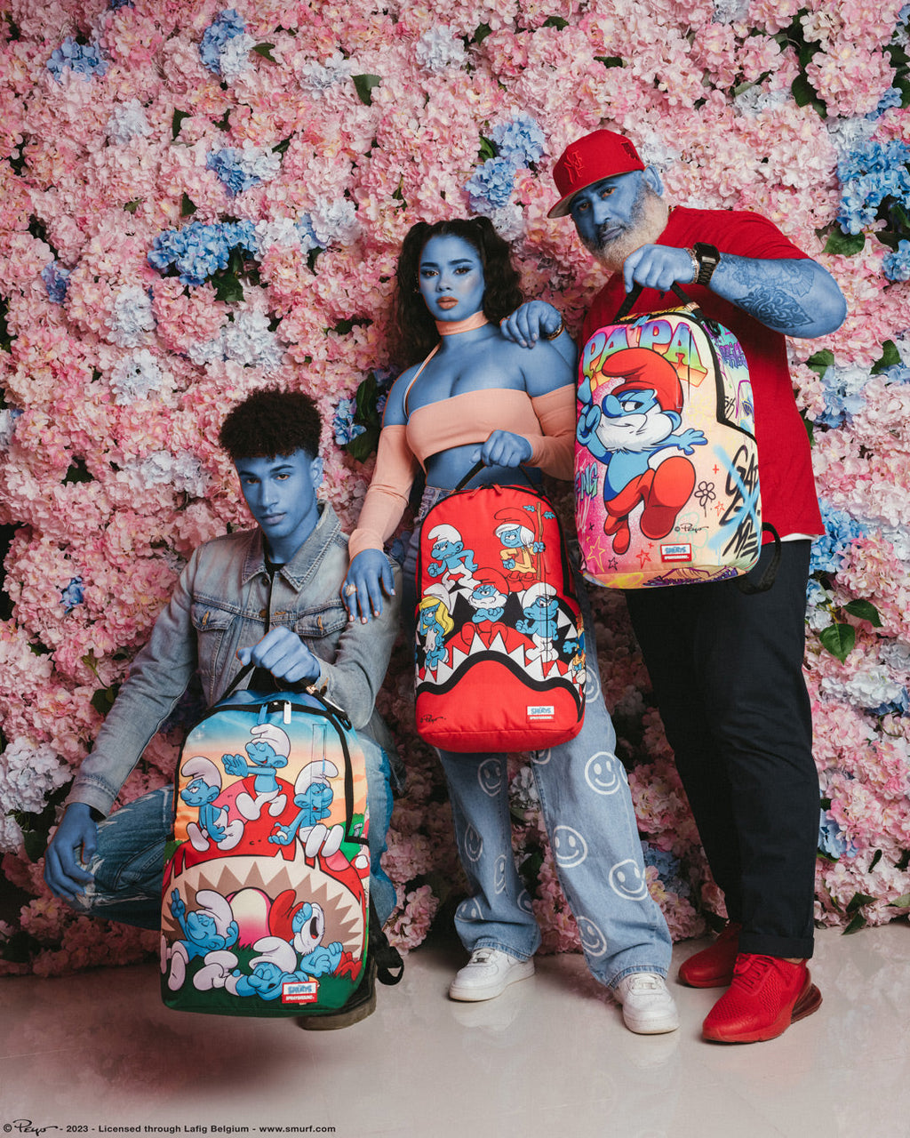 PAPA SMURF ON THE RUN BACKPACK
