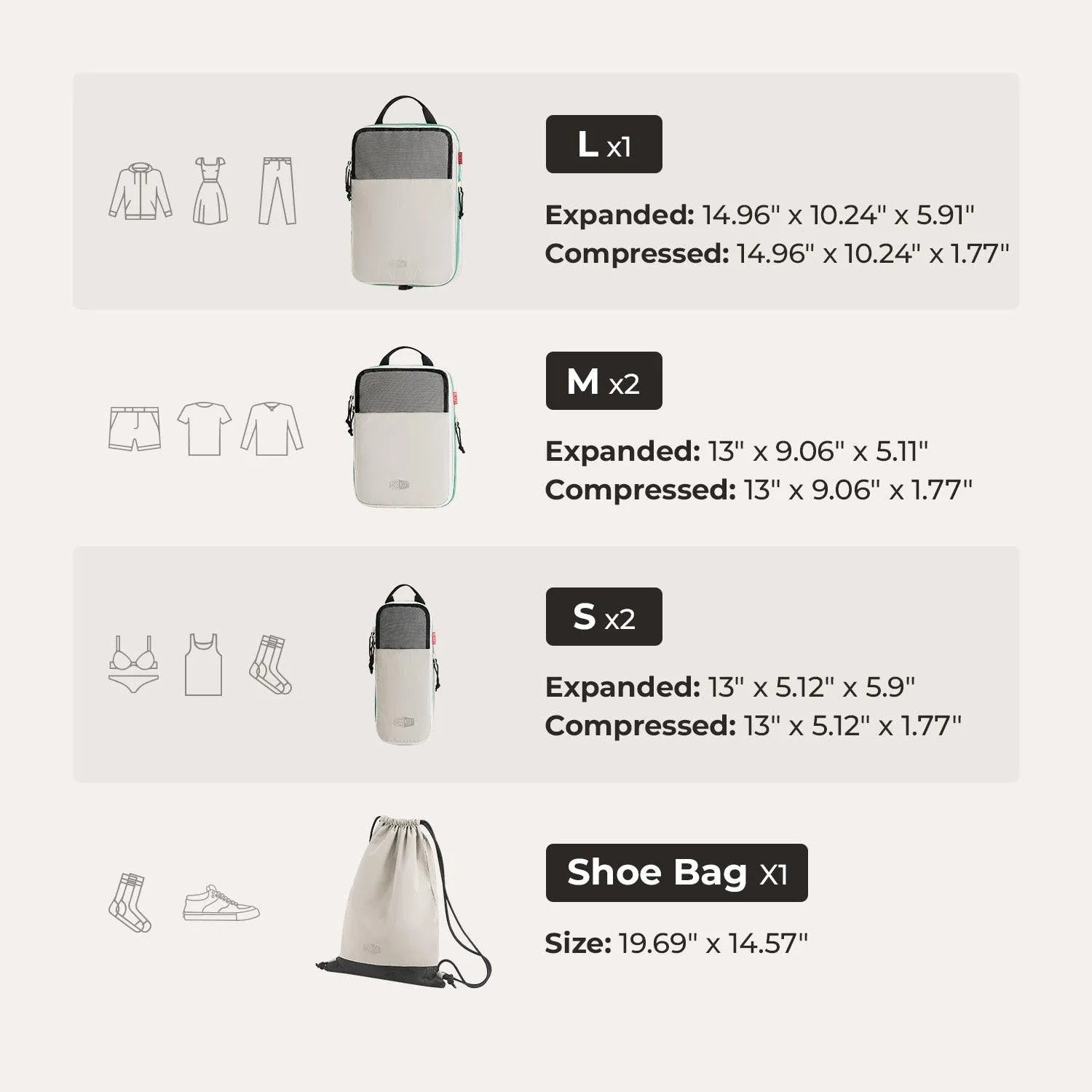 Blast Packing Cubes