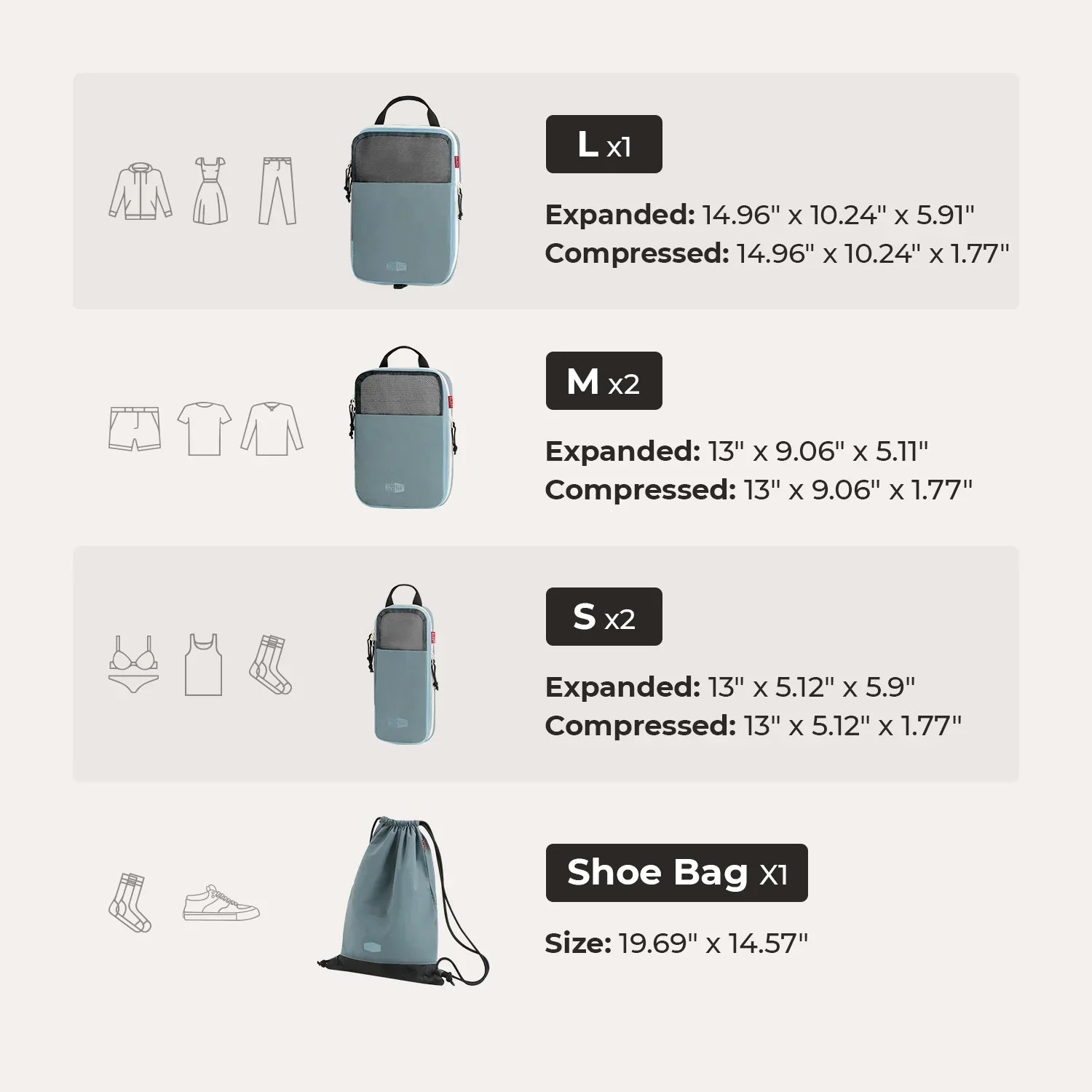 Blast Packing Cubes