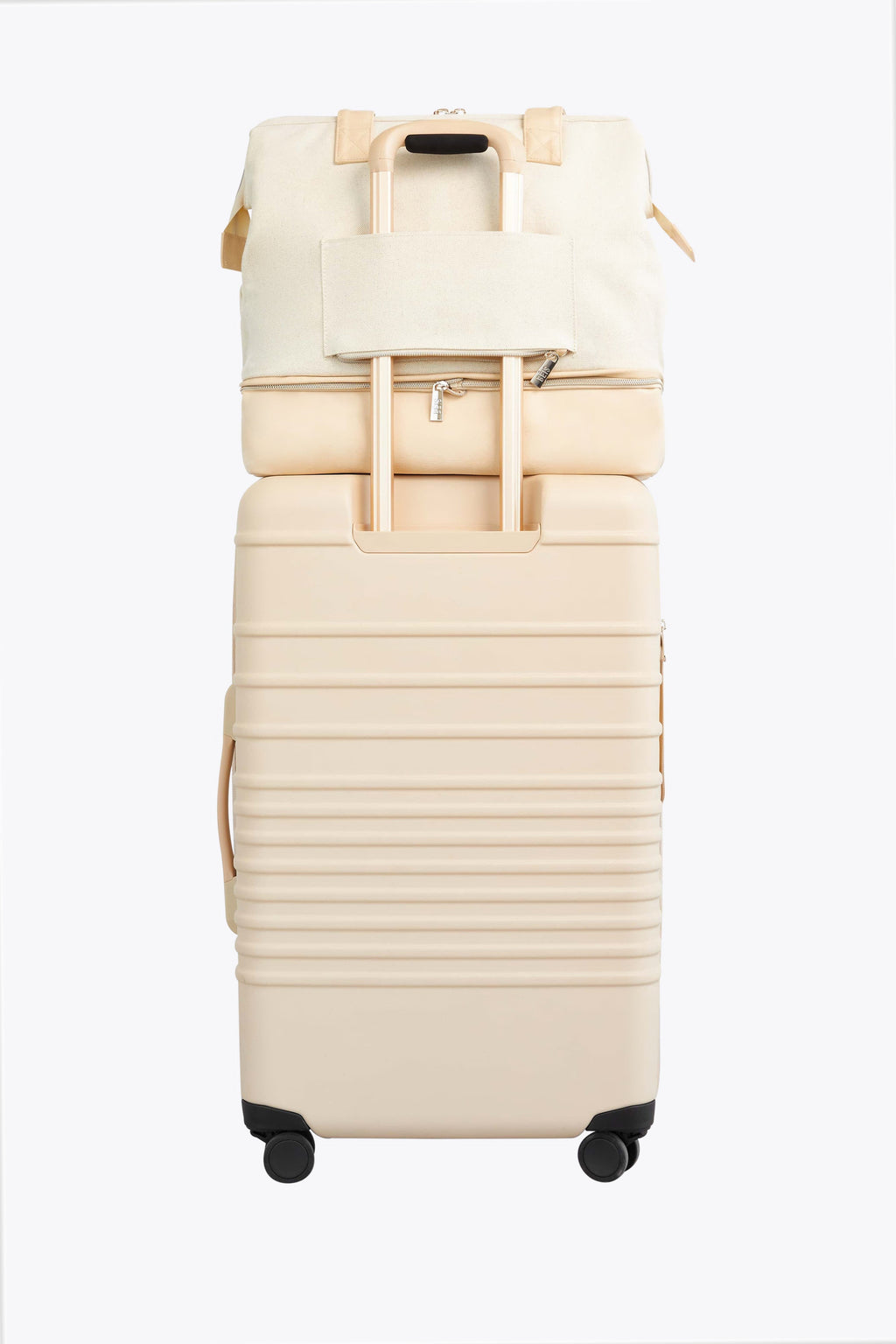 The Convertible Mini Weekender in Beige