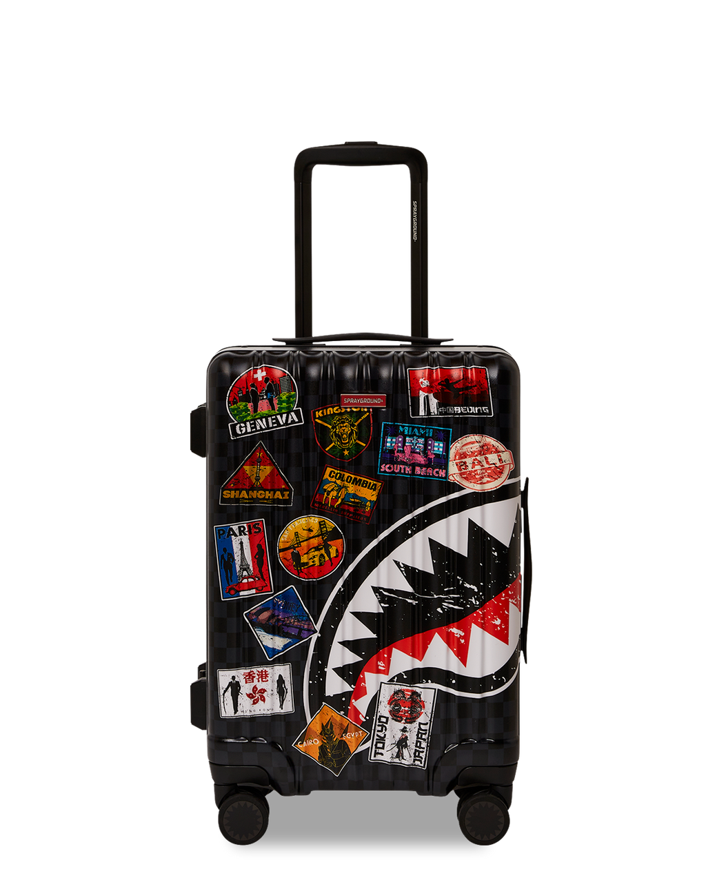 GLOBAL MOGUL UNLIMITED MILES SHARKNAUTICS HARDSHELL CARRY-ON LUGGAGE