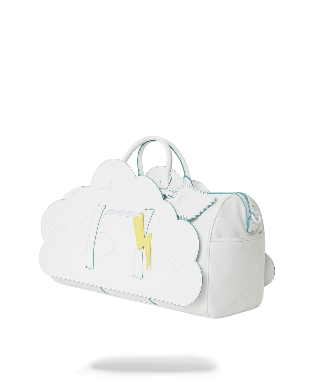 CLOUDY WITH A CHANCE OF SHARK DUFFLE