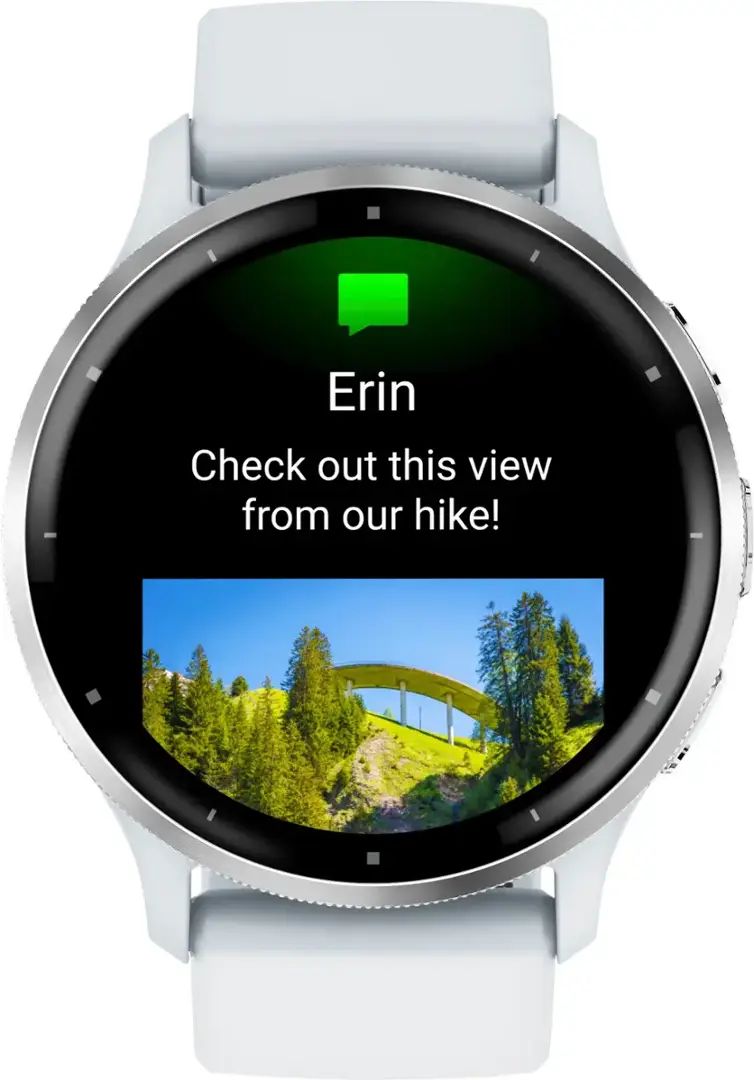Garmin Venu 3 GPS Smartwatch ƒ?? 45mm Silver Stainless Steel Bezel with Whitestone Case and Silicone Band ƒ?? 010-02784-00