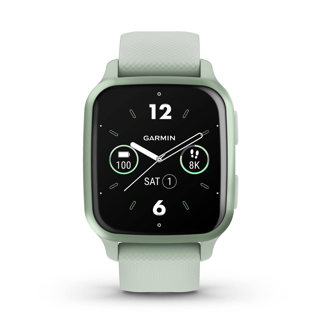 Garmin Venu Sq 2 GPS Smartwatch ƒ?? 40mm ƒ?? Cool Mint Case with Cool Mint Silicone Band ƒ?? 010-02701-02