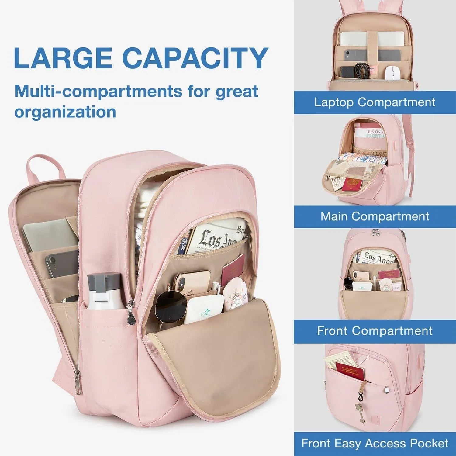 Bonchemin 15.6 inch Laptop Backpacks