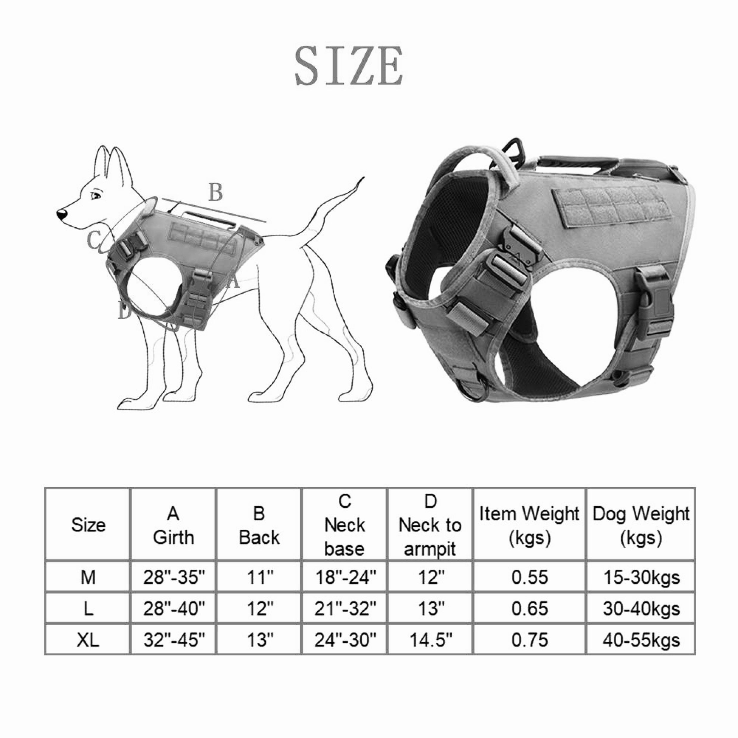 Neon Pink Tactical Dog Vest Harness