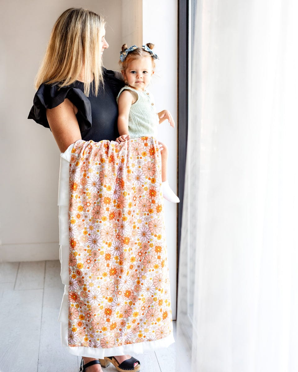 Boho Floral Blanket