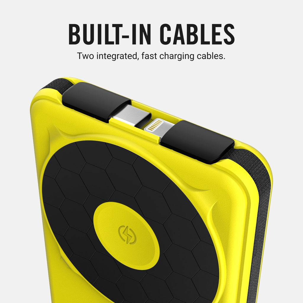 Magnetic Power Bank - Hyper Lime