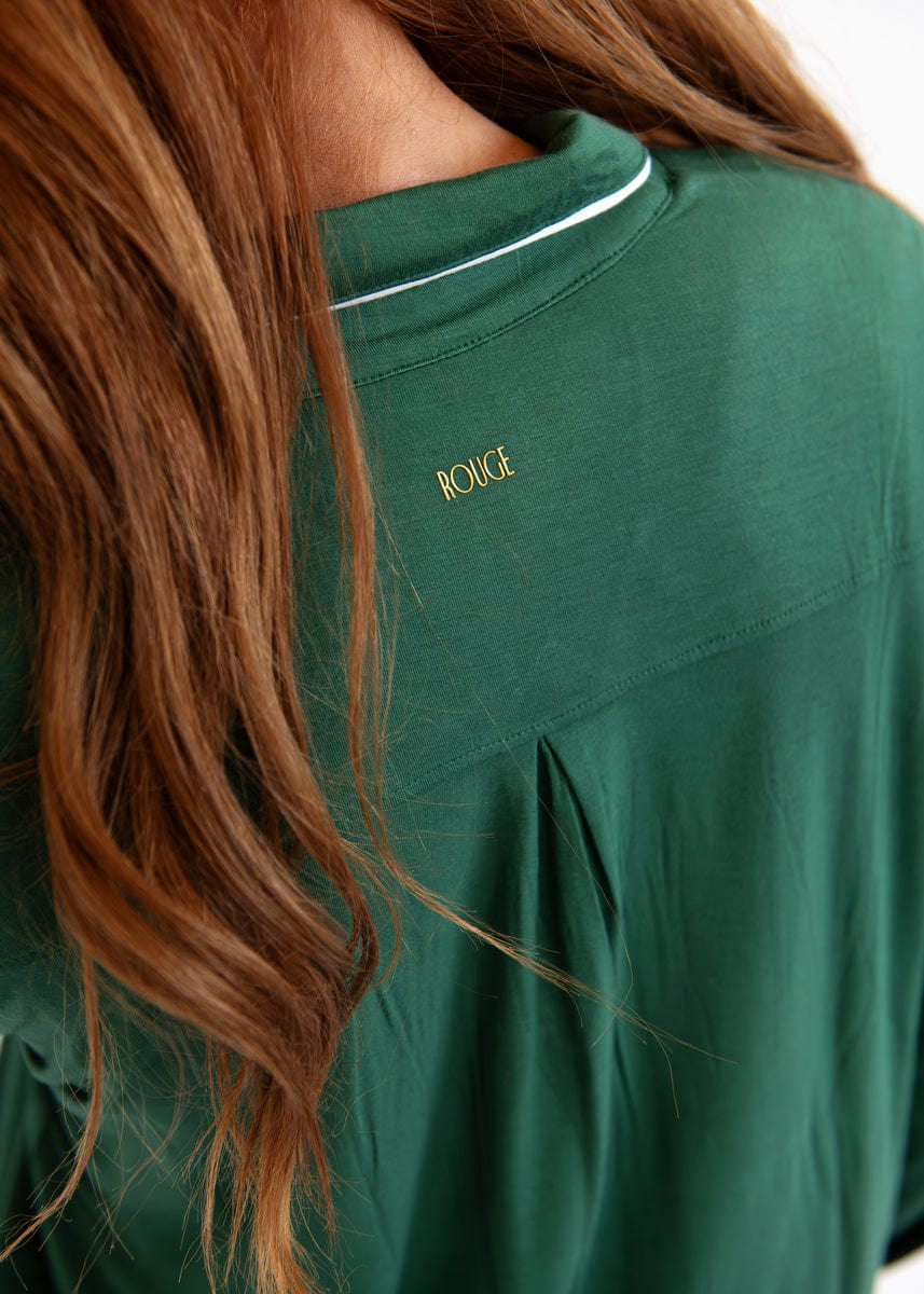 Middle of the Night Button Up - Dark Green