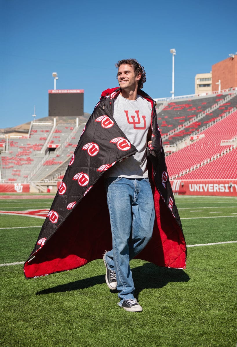 University of Utah Utes Hooded Stadium Blanket - Everywhere Blanket