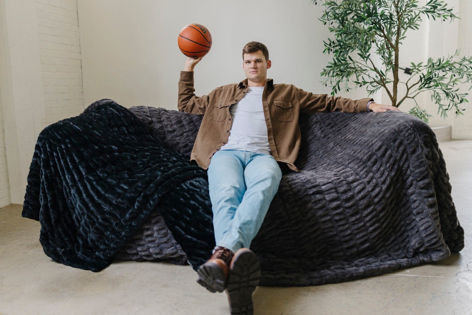 Walker Kessler Biggest Hugs Black Blanket