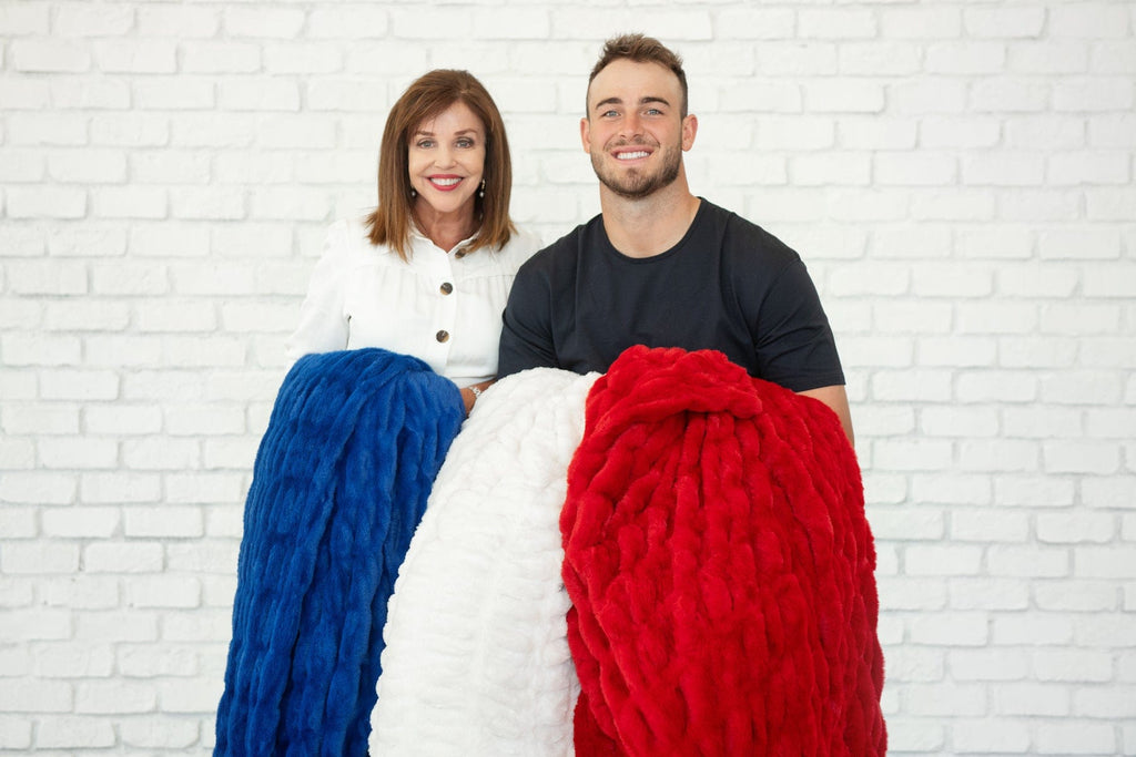 Hugs Blue Blanket