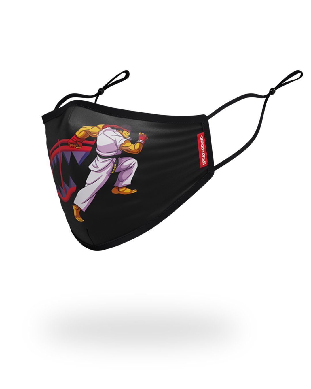 ADULT STREET FIGHTER RYU SHARK FORM FITTING FACE-COVERING