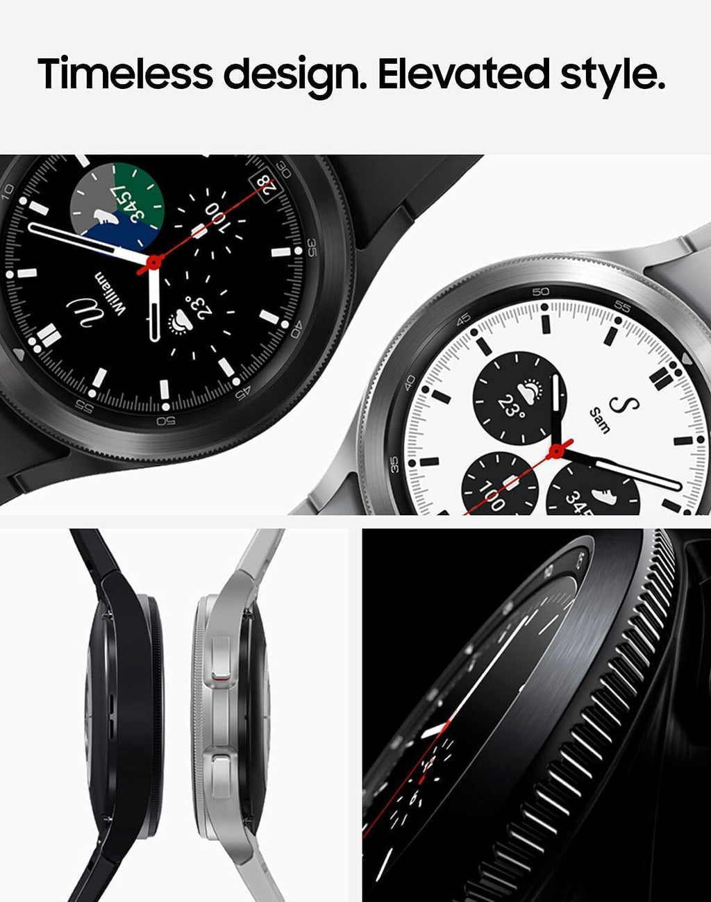 Samsung Galaxy Watch 4 Classic Stainless Steel 42mm LTE Black - SM-R885UZKAXAA