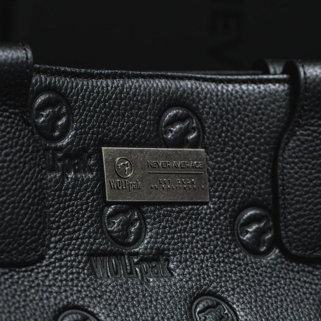 Tote Bag Black Luxury Leather