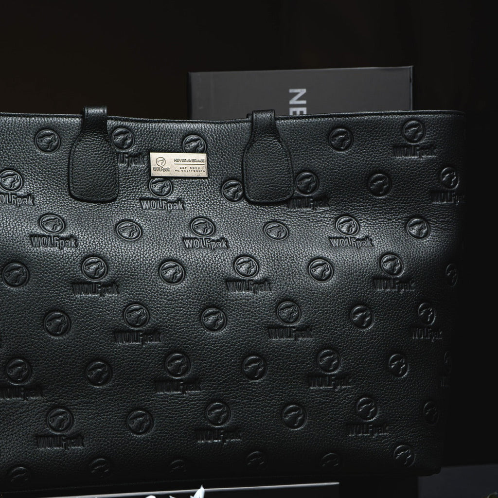 Tote Bag Black Luxury Leather