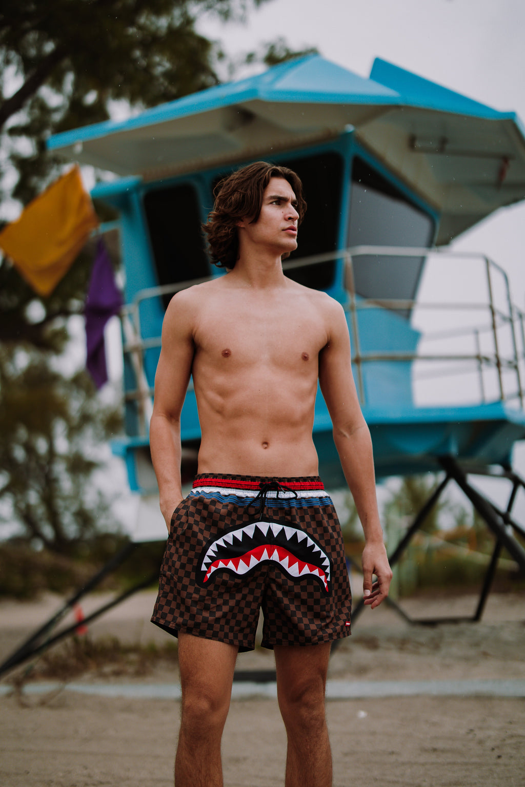 SHARKS IN PARIS GT SWIM SHORTS