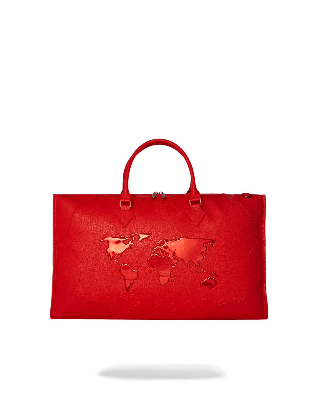 JAMES FIRST CLASS RUBY RED PYRAMID LARGE DUFFLE