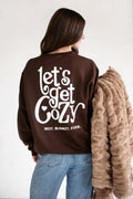 Minky Couture Sweatshirt - Chocolate Brown